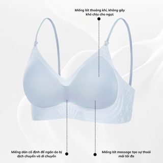 Áo ngực nữ đúc su không gọng đệm mút mỏng ôm ngực lưng hở mặc được nhiều kiểu gợi cảm DEVARI A925