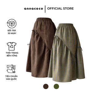 [HỎA TỐC] Chân Váy Maxi Caro Nữ Dáng Xoè Phong Cách Hàn Quốc | Ballet Core Look Skirt