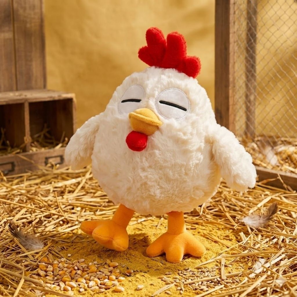 Gấu Bông Gà Béo BABISU Vô Tri Dễ Thương, Thú Nhồi Bông Gà Con Mắt Híp Cute Quà Tặng Đáng Yêu Cho Bé,Bạn Trai,Gái