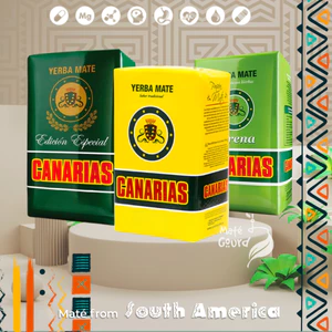 Trà Yerba Mate CANARIAS Thương Hiệu Cao Cấp từ Uruguay - Kết Hợp Năng Lượng và Hương Vị Truyền Thống Từ Thiên Nhiên 500g