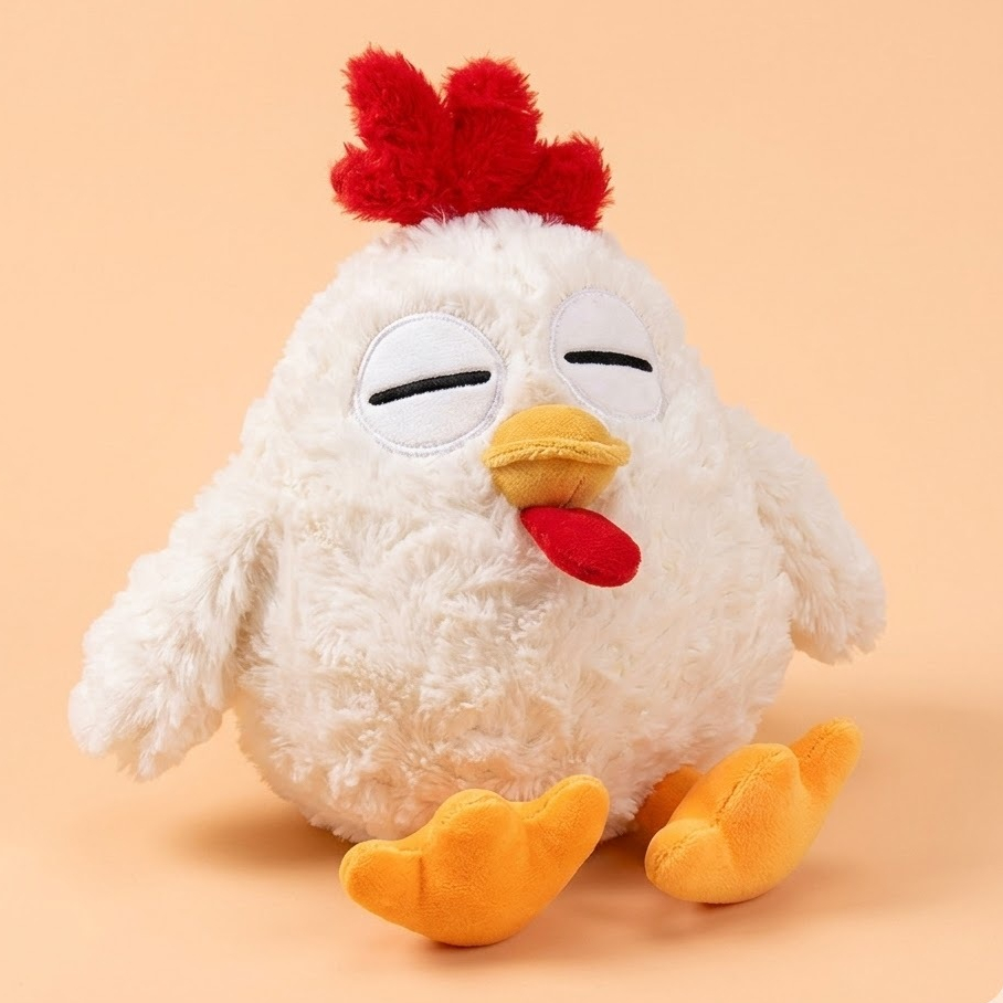Gấu Bông Gà Béo BABISU Vô Tri Dễ Thương, Thú Nhồi Bông Gà Con Mắt Híp Cute Quà Tặng Đáng Yêu Cho Bé,Bạn Trai,Gái