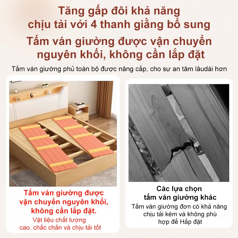 【Giá rẻ bất ngờ】Giường Ngủ Pallet Hộp Gỗ Thông Nhập Khẩu Chống Mốc gấp gọn nhiều kích thước Cao 30cm