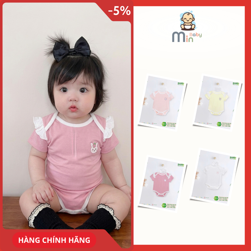 Body Chíp Cánh Tiên Thỏ Anminaza Vải Sợi Tre Petit Mát Thấm Hút Tốt - Hàng Chính Hãng AMI0269