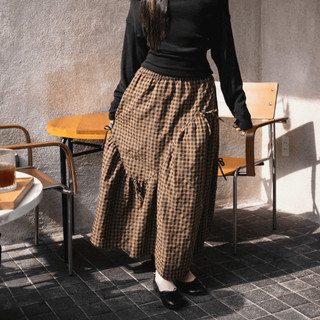 [HỎA TỐC] Chân Váy Maxi Caro Nữ Dáng Xoè Phong Cách Hàn Quốc | Ballet Core Look Skirt