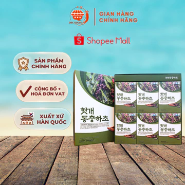 Nước Nho Khô Phương Đông và Đông Trùng Hạ Thảo - Nước Mát Gan Đông Trùng Hạ Thảo JK (50ml x 30 gói)