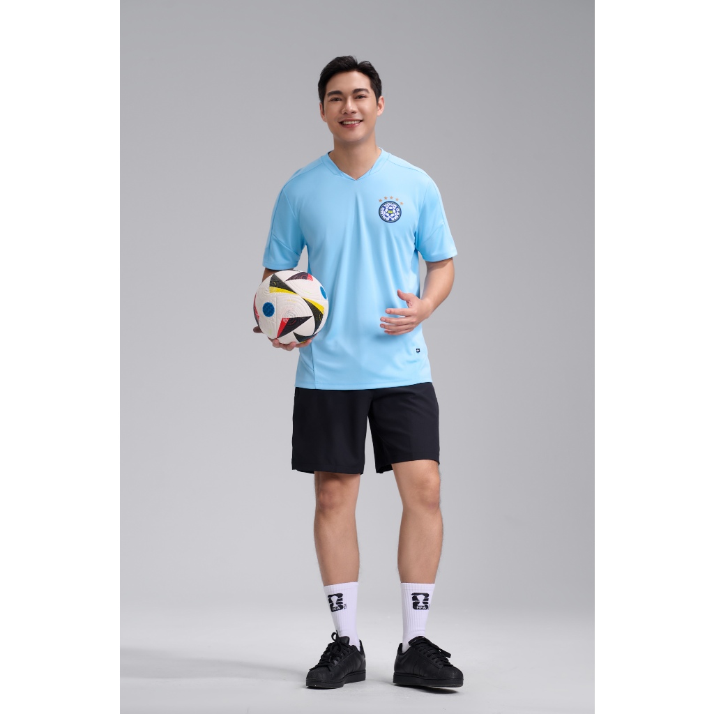 [TẶNG QUẦN SHORT]Áo thun thể thao nam cổ V Exdry ProActive World Cup, áo đa năng bóng đá, mặc hàng ngày Coolmate