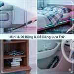 Máy hút bụi ô tô cầm tay không dây, hút bụi nhà cửa, xe ô tô, giường nệm, lông chó mèo, đa chức năng, lực hút mạnh — ảnh 7