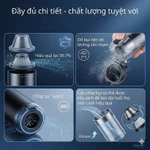 Máy hút bụi ô tô cầm tay không dây, hút bụi nhà cửa, xe ô tô, giường nệm, lông chó mèo, đa chức năng, lực hút mạnh — ảnh 4