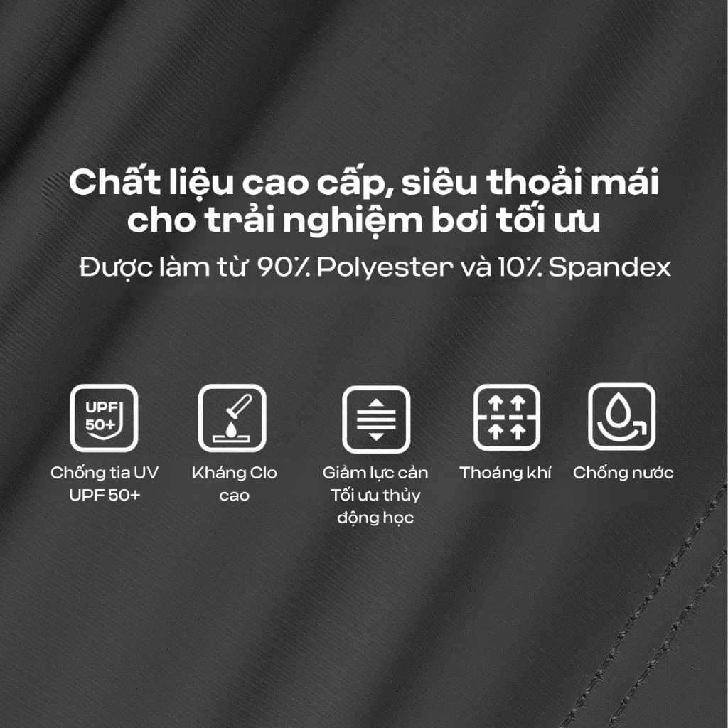 [MUA 2 GIẢM 5%]Mũ bơi thể thao nam nữ co giãn, bền bỉ, thoáng mát, kháng Clo, chống tia UV Coolmate