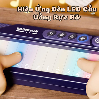 Đàn Piano Điện Tử Mini 13 Phím Bấm Âm Thanh Phát Sáng Đèn Led Sinh Động-Đàn Mini Cho Bé Phát Triển Và Nhạn Biết Âm Thanh