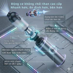 Máy hút bụi ô tô cầm tay không dây, hút bụi nhà cửa, xe ô tô, giường nệm, lông chó mèo, đa chức năng, lực hút mạnh — ảnh 3