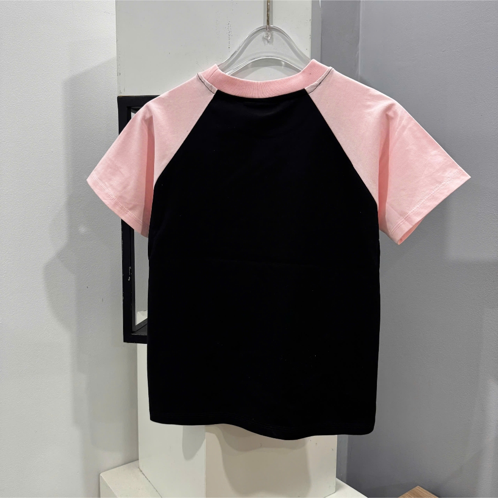 Áo Thun Trơn Phối Tay Màu Xinh Yêu, Chất Cotton Mềm Mịn, Có Kèm Hình Thật.