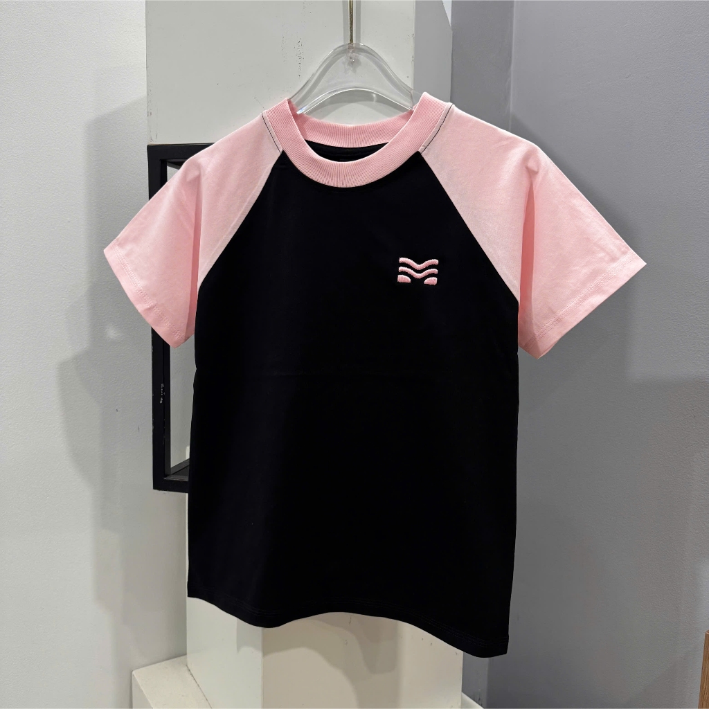 Áo Thun Trơn Phối Tay Màu Xinh Yêu, Chất Cotton Mềm Mịn, Có Kèm Hình Thật.