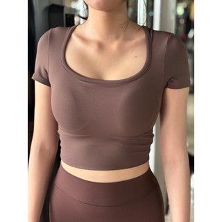 Áo Croptop Tập Gym, Thể Thao model TXB62013.2013 Tuấn HD, Cổ U Có Đệm Mút Nâng Đỡ Tập Gym Yoga