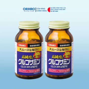 Combo 2 hộp Glucosamine Orihiro Nhật Bản giảm đau xương khớp 72 ngày ( 2 hộp 360 viên )