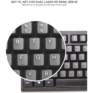 Combo Bàn Phím MAKTO AK-320 Và Chuột MAKTO M1, Bộ Sản Phẩm Chơi Game, Văn Phòng, Độ Nhạy Cao