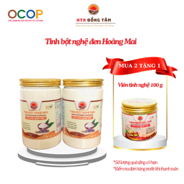 [OCOP] Tinh Bột Nghệ Đen Nguyên Chất Hoàng Mai Nghệ An 500gr - Hỗ Trợ Giảm Đau Dạ Dày, Làm Đẹp Da, Bổ Máu