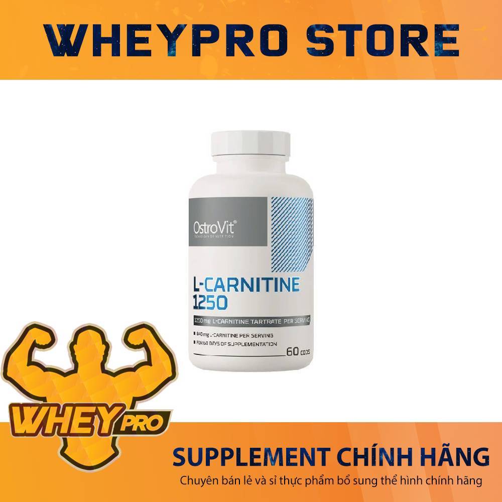 ostrovit l carnitine 1250 OstroVit L-Carnitine 1250mg 60 Viên Bổ Sung Dinh Dưỡng Thể Thao