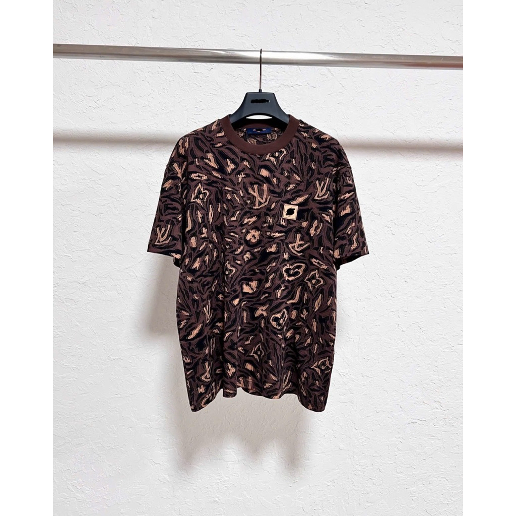 ⚡️[Hight Quality] Áo Phông Len \/ Nam Nữ Brown Ready To - Điểm Nhấn Dệt Kim Màu Mối Tag Da Cao Cấp