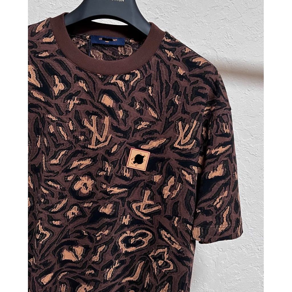 ⚡️[Hight Quality] Áo Phông Len \/ Nam Nữ Brown Ready To - Điểm Nhấn Dệt Kim Màu Mối Tag Da Cao Cấp