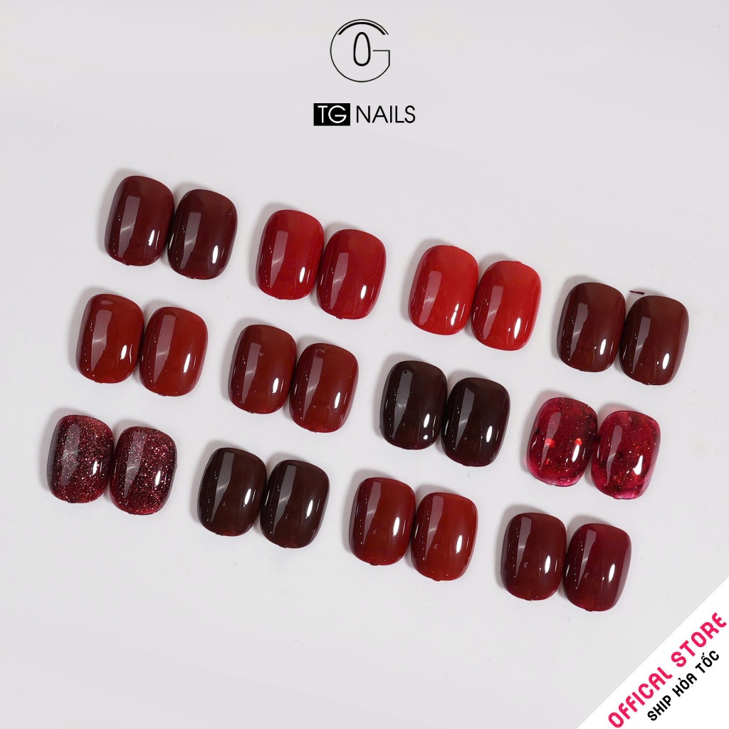 Set sơn gel 12 màu đỏ TG tôn da