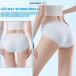 Quần Lót Nữ Cotton Viền Ren Mềm Mịn - Quần Lót Cotton Cạp Vừa Đáy May Kháng Khuẩn ZANABRA L4119