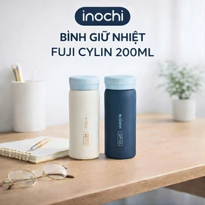 Bình Giữ Nhiệt Fuji Cylin Inochi Inox 316 Mini 200ml Giữ Nóng Lạnh 6H+ Nhỏ Gọn Bỏ Túi Cao Cấp