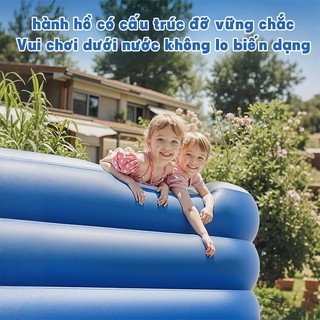 Bể bơi phao tròn nhiều tầng 1m8 chịu lực cao cấp, đáy chống trượt, cho bé yêu, Mùa hè sôi động, Giao hàng nhanh