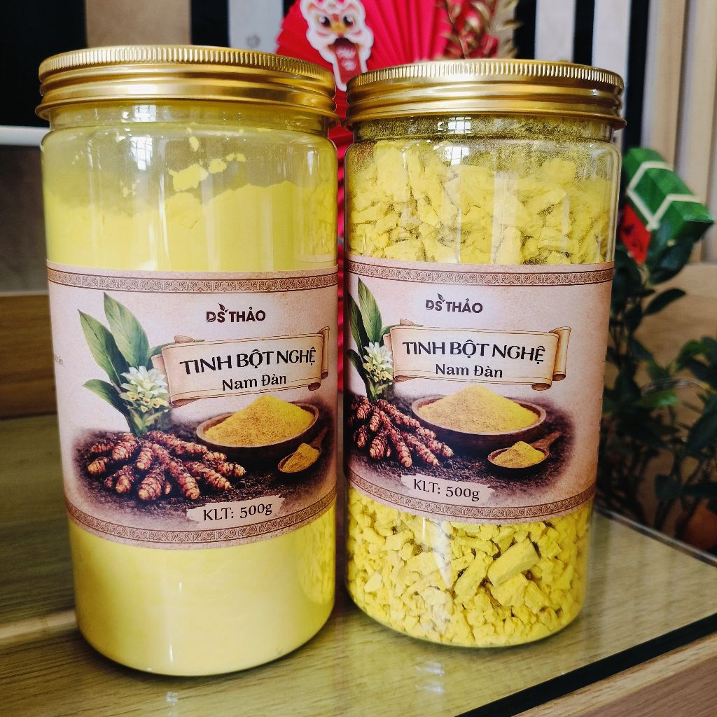 1kg Tinh bột nghệ Nam Đàn (NGHỆ ĐỎ) giàu curcumin DS THẢO