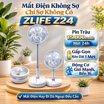 Quạt Tích Điện Mini, Quạt Cầm Tay, Quạt Để Bàn, Pin Trâu, Gấp Gọn – Chính Hãng, Giá Tốt