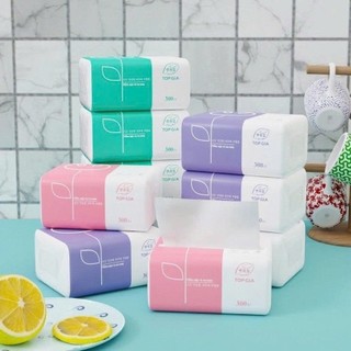 1 bịch 10 gói Khăn giấy rút Top Gia 3 màu siêu tiết kiệm, mền mịn an toàn cho mọi loại da