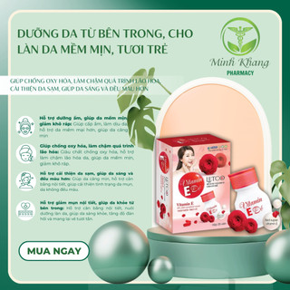 VITAMIN E ĐỎ LETCO – Dưỡng da từ bên trong, cho làn da mềm mịn, tươi trẻ.