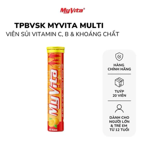 Viên sủi TPBVSK MyVita Multi hương cam tuýp 20 viên