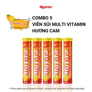 Viên sủi TPBVSK MyVita Multi hương cam tuýp 20 viên