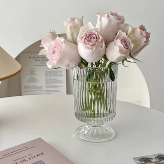 Lọ hoa thủy tinh Decor cao cấp, bình hoa thủy tinh trang trí phòng ngủ, decor phòng khách