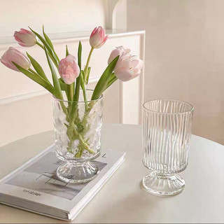 Lọ hoa thủy tinh Decor cao cấp, bình hoa thủy tinh trang trí phòng ngủ, decor phòng khách