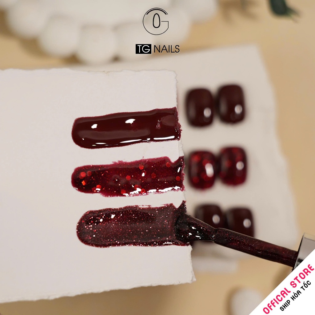 Set sơn gel 12 màu đỏ TG tôn da