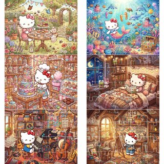 COMBO SỈ tranh ghép A5 Chủ đề Hello Kitty TooYoo TG0093