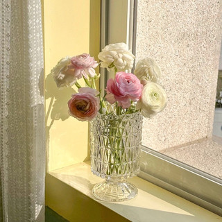 Lọ hoa thủy tinh Decor cao cấp, bình hoa thủy tinh trang trí phòng ngủ, decor phòng khách