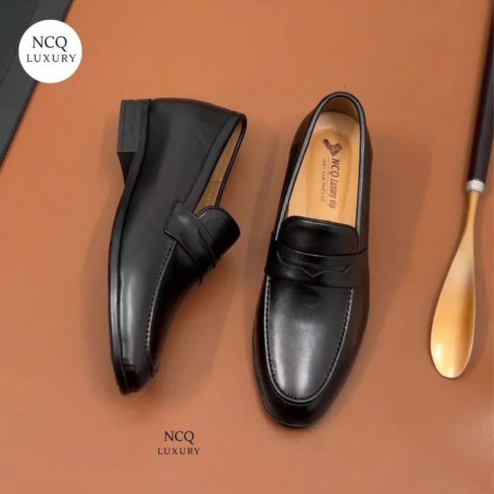 MÃ GIẢM GIÁ HÔM NAY NCQLUXURY2626 Giầy lười công sở da bò tăng chiều cao 6,5cm bh 12 tháng - giầy da tăng cao