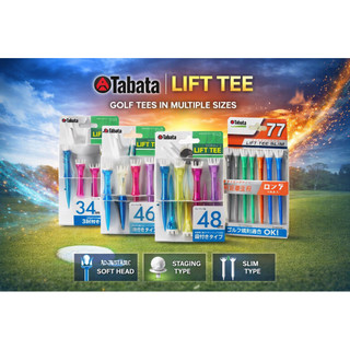 Tee Golf Tabata Lift Tee Nhật Bản – Thiết Kế Phân Nấc Cố Định Độ Cao,Tăng Khoảng Cách & Độ Chính Xác (Multi Size)