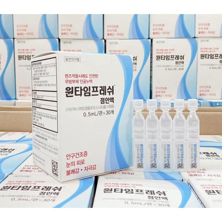 E61_ Vitamin Tươi Nhỏ Mắt Hàn Quốc Onetime Fresh Hộp 30 Tép