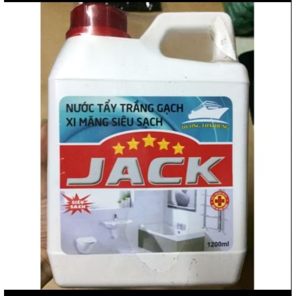 [ComBo 2chai] Nước Tẩy Trắng Nền Gạch. Nền Xi Măng Siêu Sạch Jack 1200ml