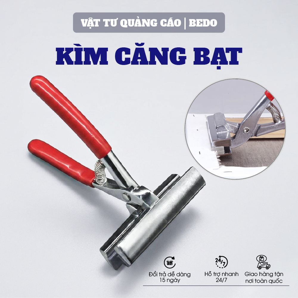 Kìm Kẹp Căng Bạt BEDO Thép Cao Cấp 12x20cm Căng Bạt Hiflex 3M PVC Nhanh Chắc Chuyên Nghiệp