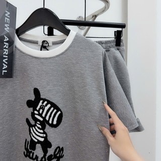 Bộ đồ ngủ nữ dễ thương áo thun quần short bèo – Đồ mặc nhà nữ mềm mát, thoải mái