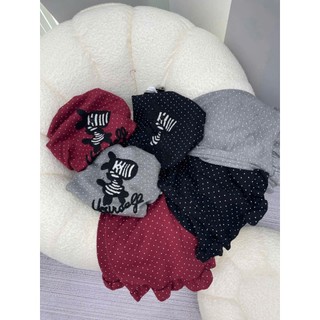 Bộ đồ ngủ nữ dễ thương áo thun quần short bèo – Đồ mặc nhà nữ mềm mát, thoải mái