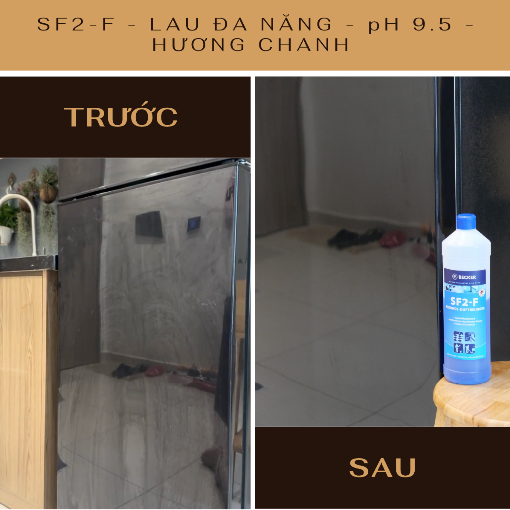 [Nhập khẩu Đức] Nước lau đa năng hương chanh Becker SF2-F - pH 9.5