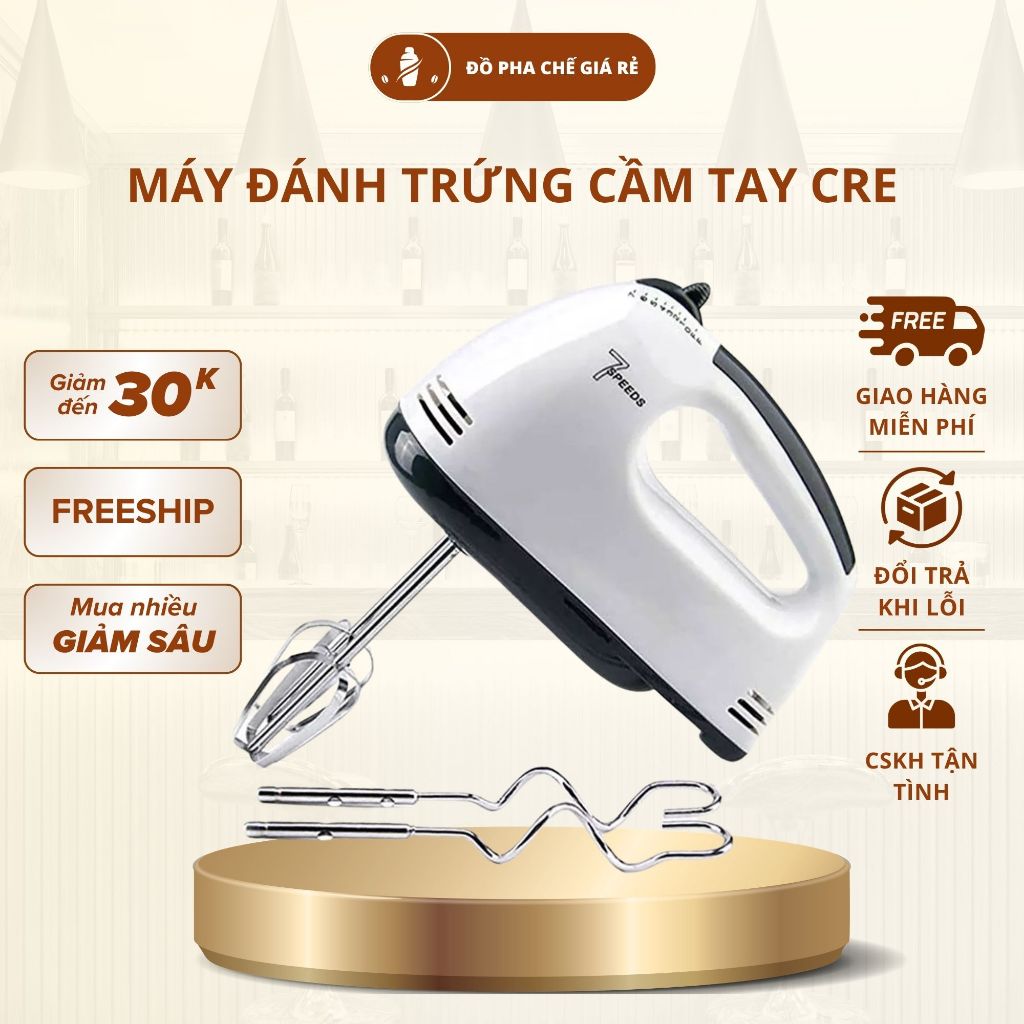 Máy Đánh Trứng Cầm Tay Scarlet 180W 7 Tốc Độ Nhỏ Gọn Dễ Dùng Đa Năng Cho Nhà Bếp