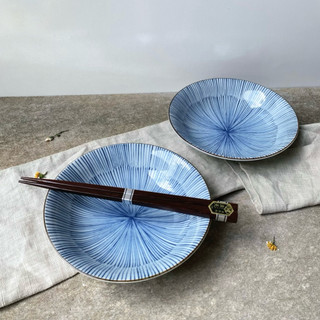 Dĩa Sâu Lòng Gốm Lam - Gốm Nhật 2hand
