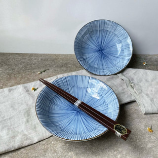 Dĩa Sâu Lòng Gốm Lam - Gốm Nhật 2hand